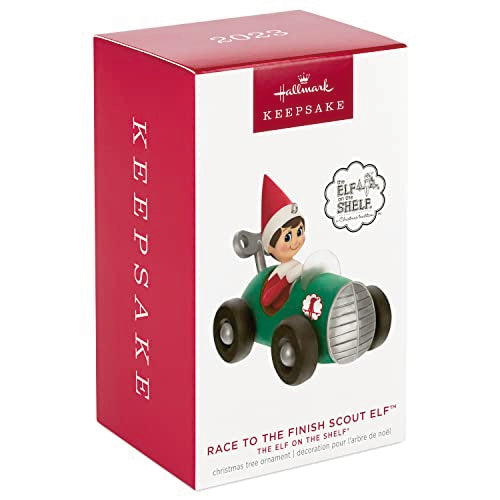 Hallmark Keepsake Christmas Ornament 2023, The Elf on The Shelf Race to The Finish Scout Elf, Elf on Shelf Gifts