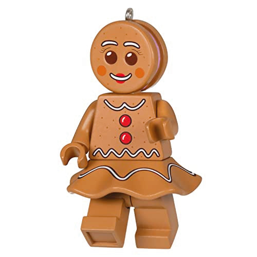 Hallmark Keepsake Christmas Ornament 2023, Gingerbread Woman Lego Minifigure, Gifts for Lego Fans