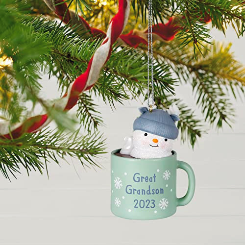 Hallmark Keepsake Christmas Ornament 2023, Great-Grandson Hot Cocoa Mug, Family Gifts