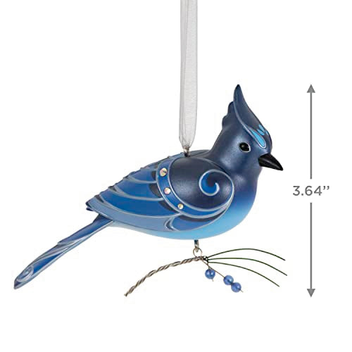 Hallmark Keepsake Christmas Ornament 2023, The Beauty of Birds Steller's Jay, Gift for Her