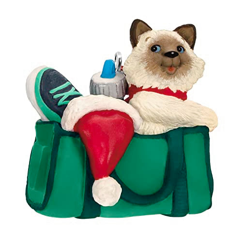 Hallmark Keepsake Christmas Ornament 2022, Mischievous Kittens Tabby, Mini Tree Ornament,Plastic