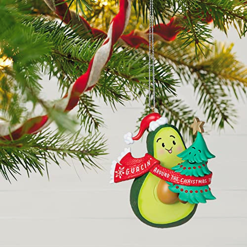 Hallmark Keepsake Christmas Ornament 2023, Guacin' Around The Christmas Tree Ornament with Sound, Food Gifts