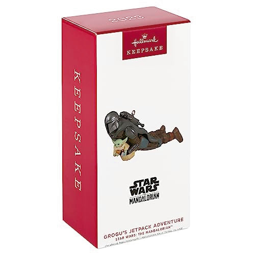 Hallmark Keepsake Christmas Ornament 2023, Star Wars: The Mandalorian Grogu's Jetpack Adventure, Gifts for Star Wars Fans