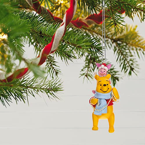 Hallmark Keepsake Christmas Ornament 2023, Disney Winnie The Pooh Trimming The Tree Together, Gifts for Disney Fans