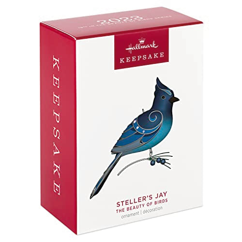 Hallmark Keepsake Christmas Ornament 2023, The Beauty of Birds Steller's Jay, Gift for Her