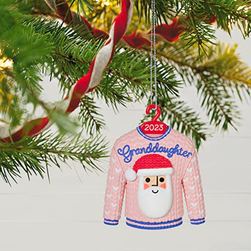Hallmark Keepsake Christmas Ornament 2023, Granddaughter Christmas Sweater, Family Gifts