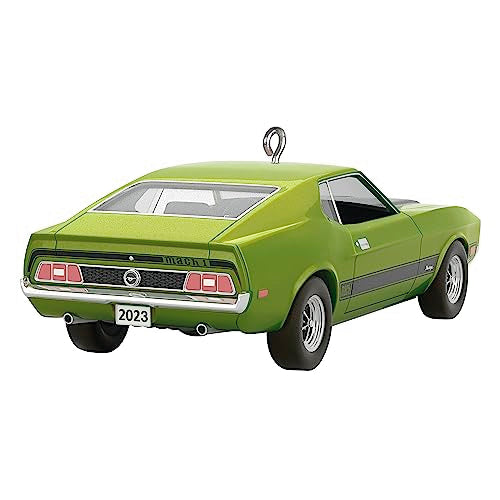 Hallmark Keepsake Christmas Ornament 2023, Classic American Cars 1973 Ford Mustang Mach 1 2023, Metal Ornament, Gifts for Car Collectors