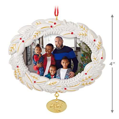 Hallmark Keepsake Christmas Ornament 2023, A Beautiful Year Metal Photo Frame, Picture Gifts