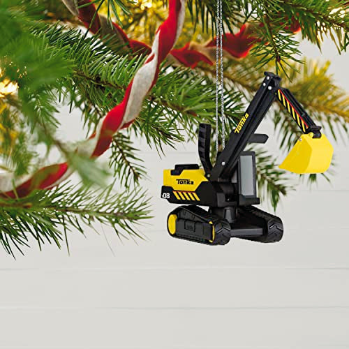 Hallmark Keepsake Christmas Ornament 2023, Hasbro Tonka Excavator, Gifts for Kids