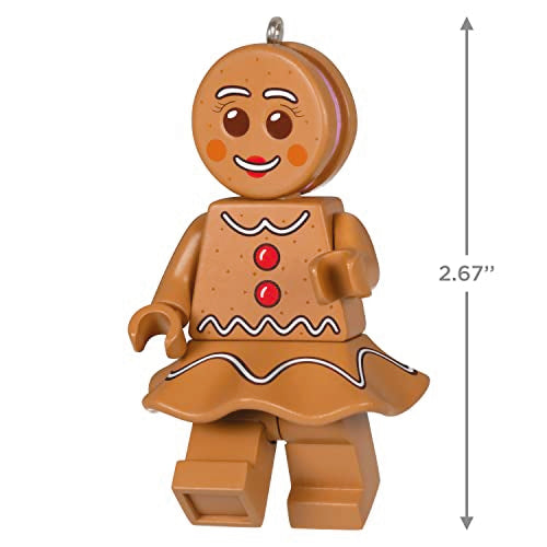 Hallmark Keepsake Christmas Ornament 2023, Gingerbread Woman Lego Minifigure, Gifts for Lego Fans