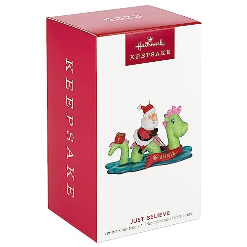 Hallmark Keepsake Christmas Ornament 2023, Just Believe, Santa and Loch Ness Monster, Santa Collectors Gifts