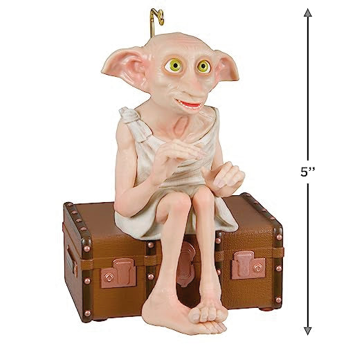 Hallmark Keepsake Christmas Ornament 2023, Harry Potter Ornament, Dobby The House-Elf with Sound and Motion, Gifts for Harry Potter Fans