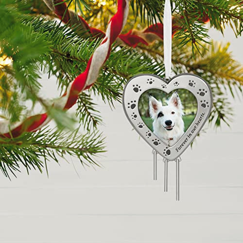 Hallmark Keepsake Christmas Ornament 2023, Forever in Our Hearts, Dog Picture Frame Ornament, Pet Memorial Gift