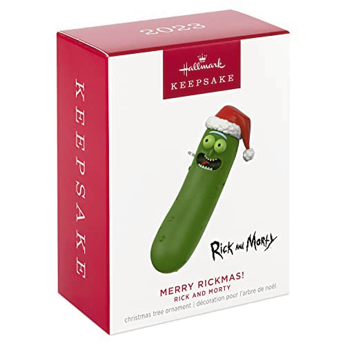 Hallmark Keepsake Christmas Ornament 2023, Rick and Morty Merry Rickmas!, Pickle Rick and Morty Gifts