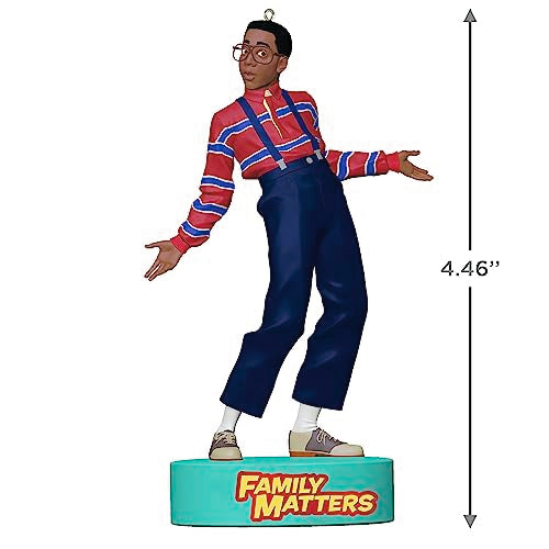 Hallmark Keepsake Christmas Ornament 2023, Family Matters Steve Urkel Ornament with Sound, TV Show Gifts