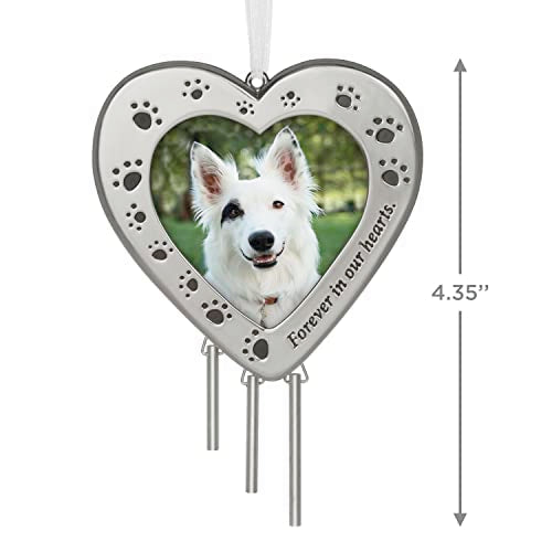 Hallmark Keepsake Christmas Ornament 2023, Forever in Our Hearts, Dog Picture Frame Ornament, Pet Memorial Gift