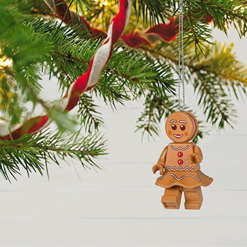 Hallmark Keepsake Christmas Ornament 2023, Gingerbread Woman Lego Minifigure, Gifts for Lego Fans